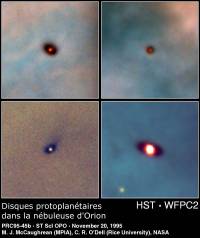 Disques protoplantaires  dans Orion (46 ko)