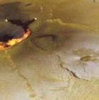 L'volution d'une ruption  la surface de Io (fin 2000 - dbut 2001). Des images de la sonde Galileo.