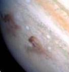 La collision de la comte S-L 9 avec Jupiter, vue par Hubble (juillet 1994)