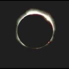 Une photographie amateur de l'clipse totale de Soleil du 11 Aot 1999