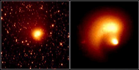 Image du noyau de Hale-Bopp (50 ko)
