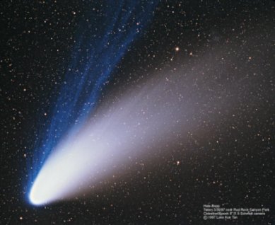 Image amateur de Hale-Bopp (123 ko)