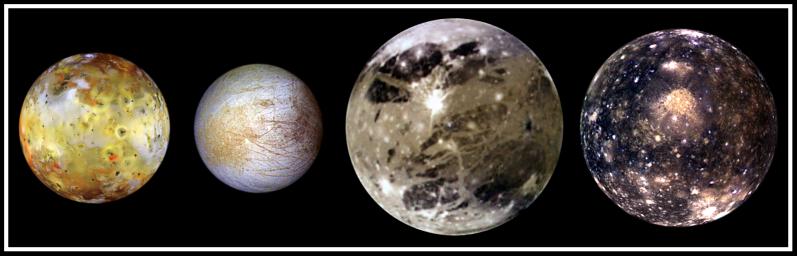 Io, Europe, Ganymde et Callisto (55 ko)