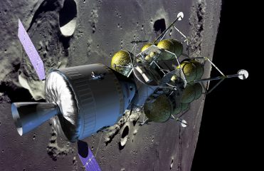 Reprsentation de L'Orion en orbite lunaire (145 ko)